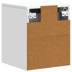 Mobiletto da notte a muro 2 pcs Bianco 34,5 x 33 x 40 cm