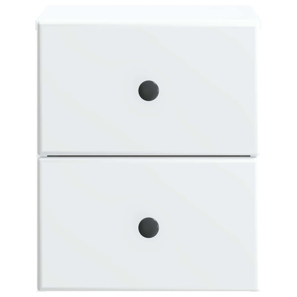 Mobiletto da notte a muro 2 pcs Bianco 34,5 x 33 x 40 cm