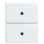 Mobiletto da notte a muro 2 pcs Bianco 34,5 x 33 x 40 cm