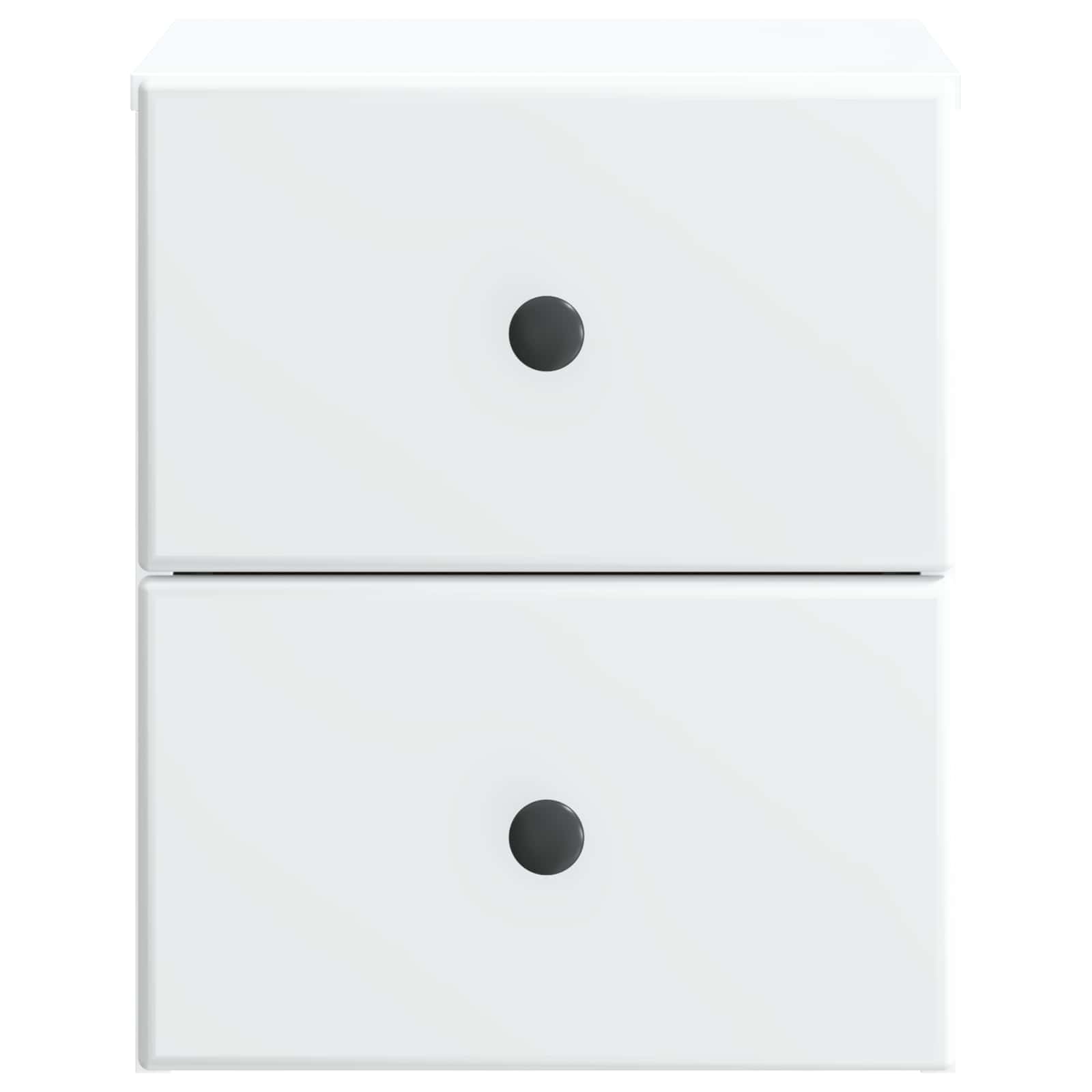 Mobiletto da notte a muro 2 pcs Bianco 34,5 x 33 x 40 cm