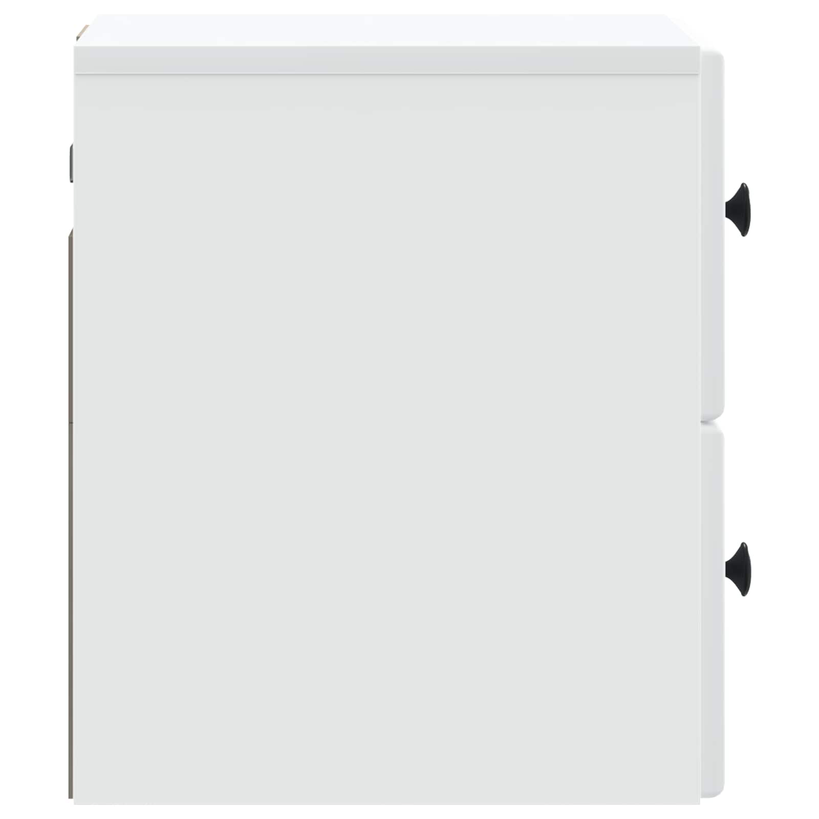 Mobiletto da notte a muro 2 pcs Bianco 34,5 x 33 x 40 cm