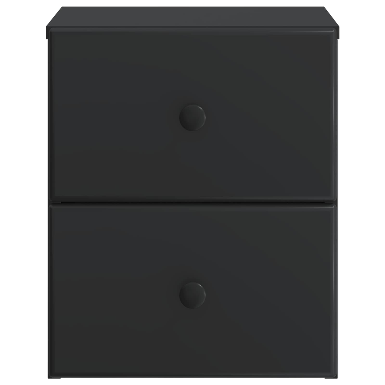 Mobiletto da notte a muro 2 pcs Nero 34,5 x 33 x 40 cm