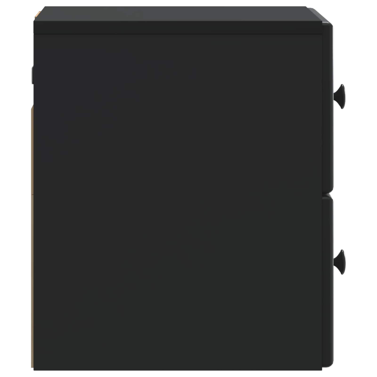 Mobiletto da notte a muro 2 pcs Nero 34,5 x 33 x 40 cm