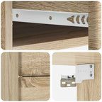 Mobiletto da notte a muro Rovere Sonoma 34,5 x 33 x 40 cm