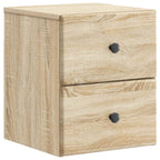 Mobiletto da notte a muro 2 pcs Rovere Sonoma 34,5 x 33 x 40 cm