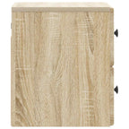 Mobiletto da notte a muro 2 pcs Rovere Sonoma 34,5 x 33 x 40 cm