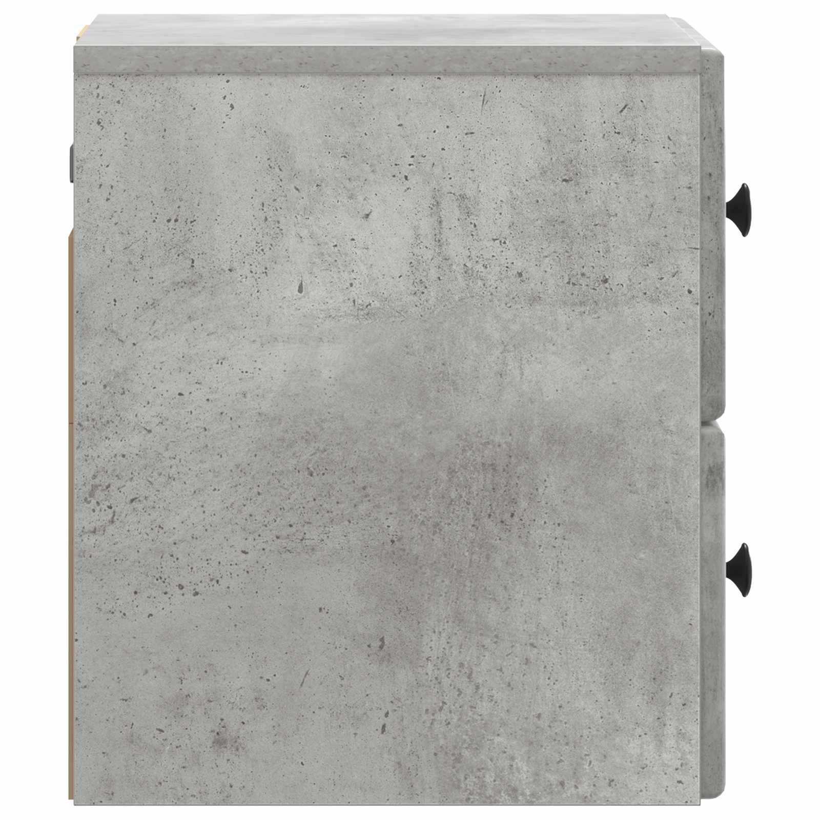 Mobiletto da notte a muro Grigio Cemento 34,5 x 33 x 40 cm