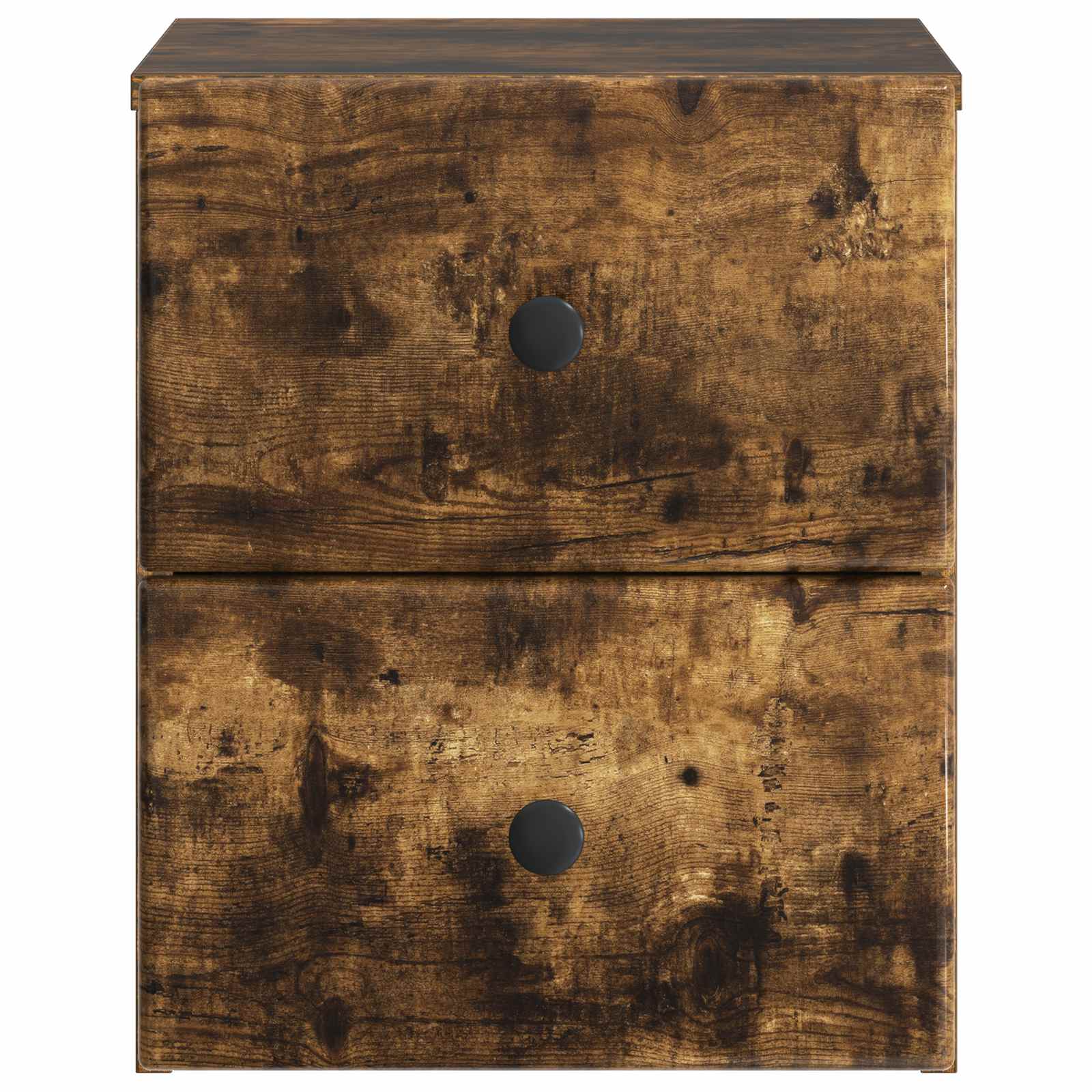 Mobiletto da notte a muro 2 pcs Rovere Fumo 34,5 x 33 x 40 cm