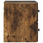 Mobiletto da notte a muro 2 pcs Rovere Fumo 34,5 x 33 x 40 cm
