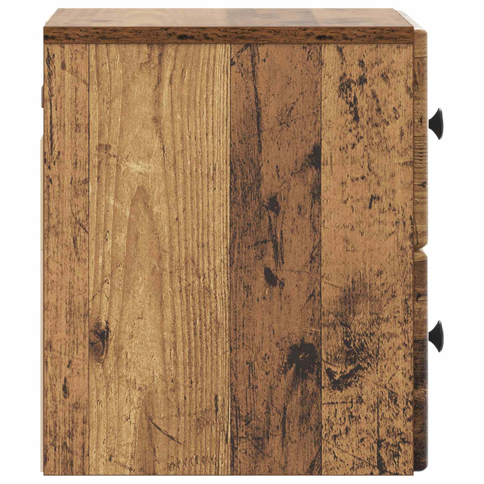 Mobiletto da notte a muro Legno antico 34,5 x 33 x 40 cm