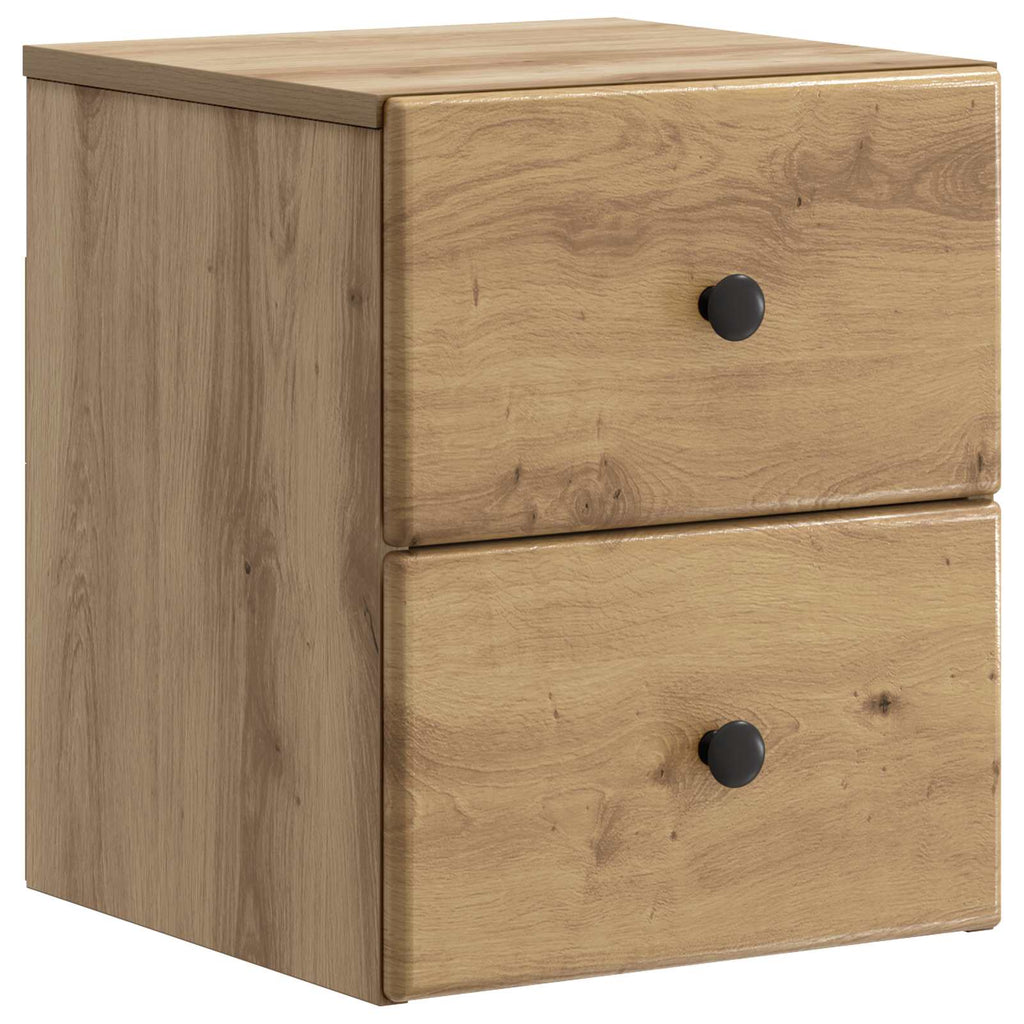 Mobiletto da notte a muro Rovere Artigianale 34,5 x 33 x 40 cm