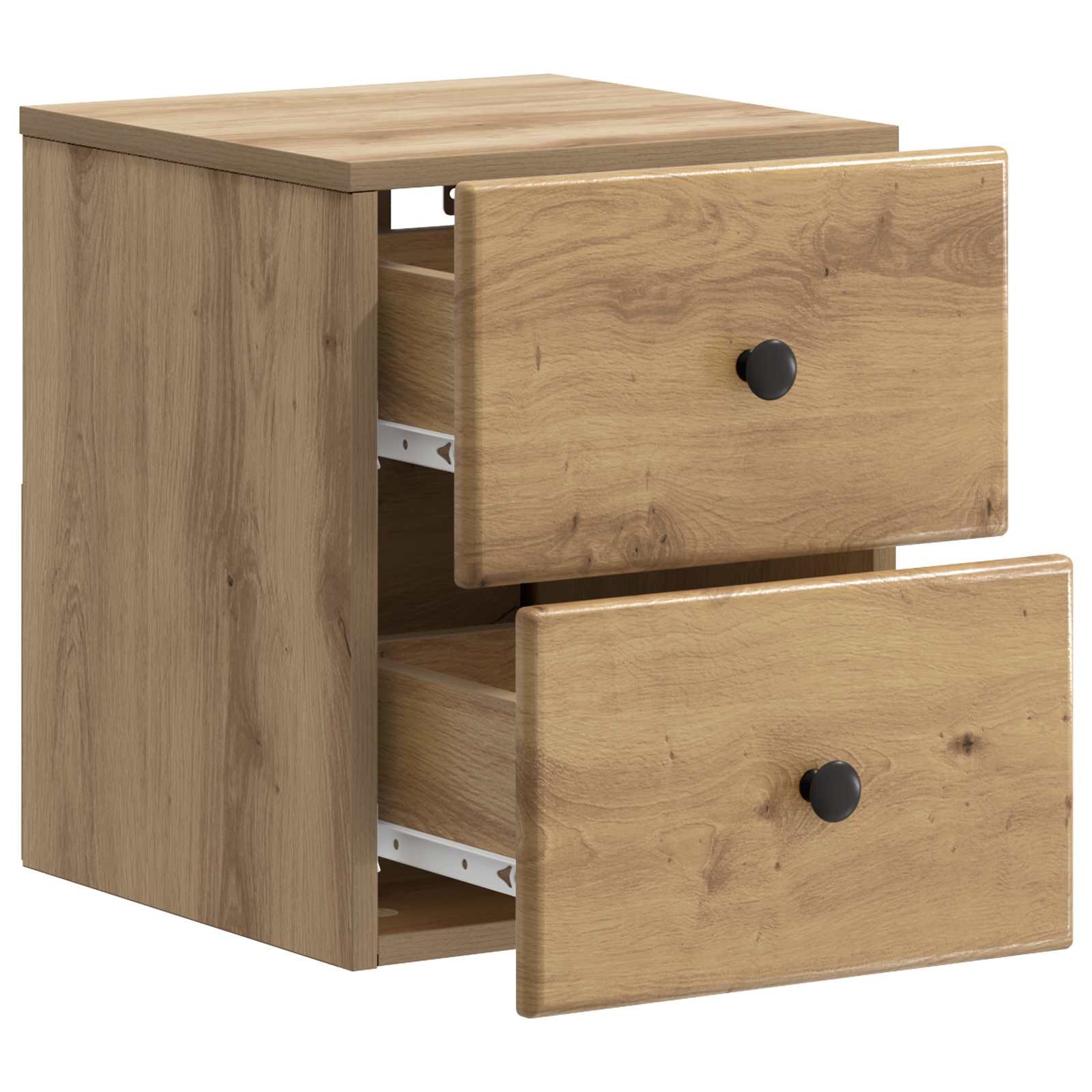 Mobiletto da notte a muro Rovere Artigianale 34,5 x 33 x 40 cm