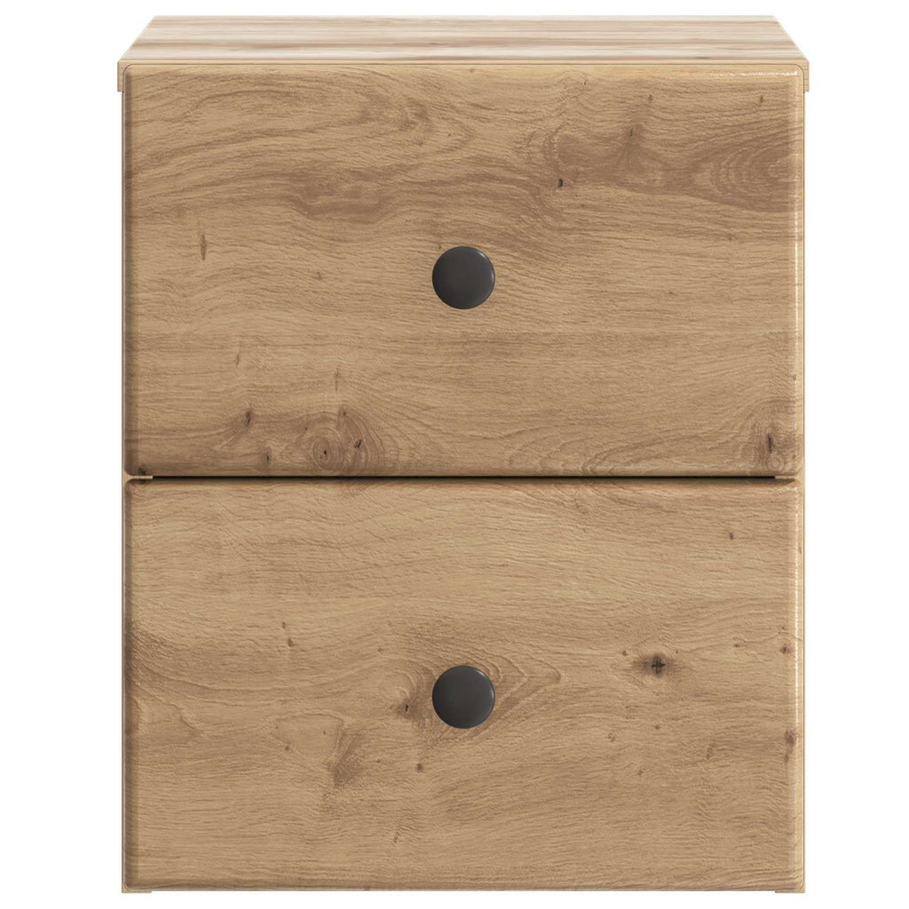 Mobiletto da notte a muro Rovere Artigianale 34,5 x 33 x 40 cm