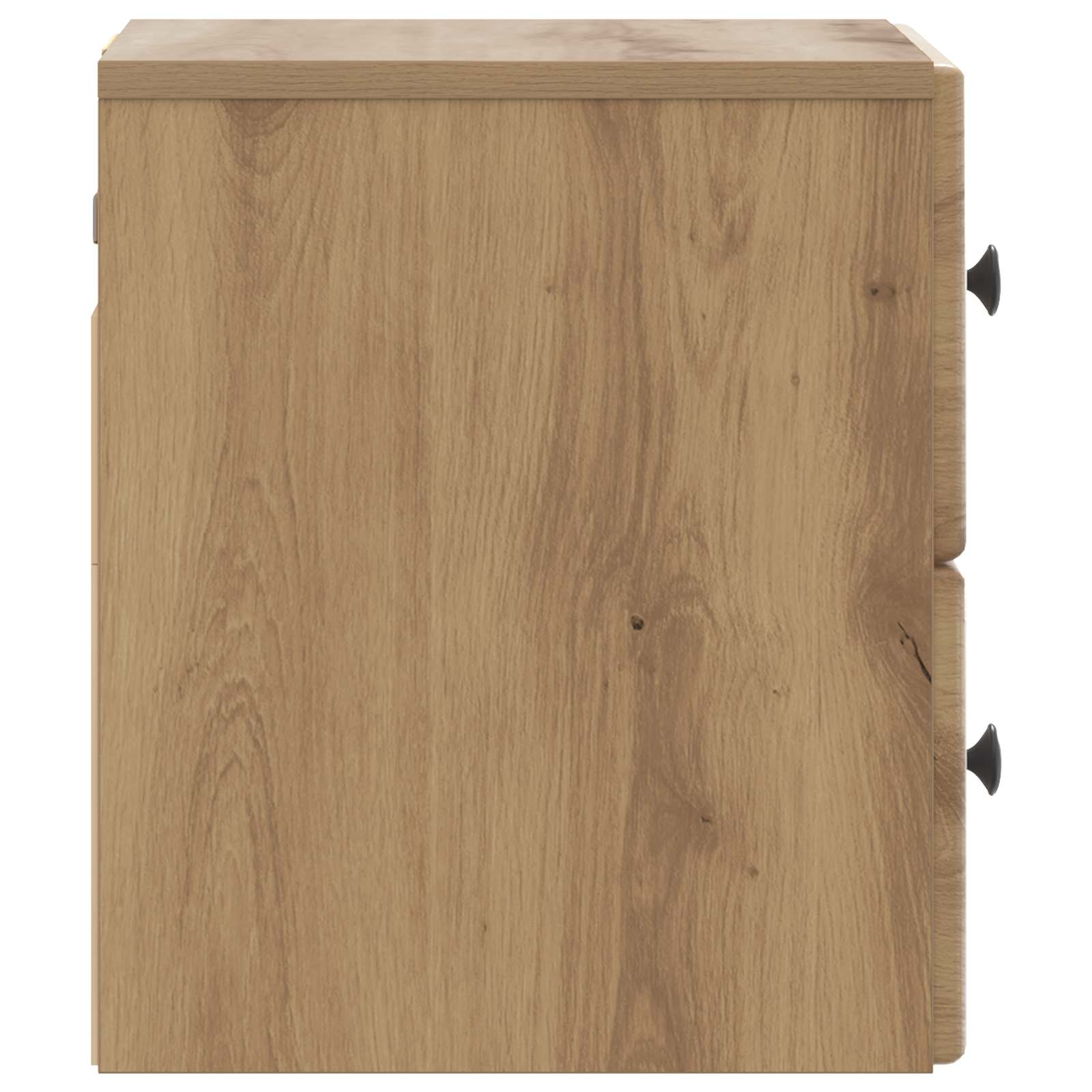 Mobiletto da notte a muro con cassetto 2 pcs Rovere Artigianale