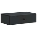 Tavolino da Parete Laterale Nero 59 x 34,5 x 17 cm