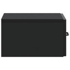 Tavolino da Parete Laterale Nero 59 x 34,5 x 17 cm