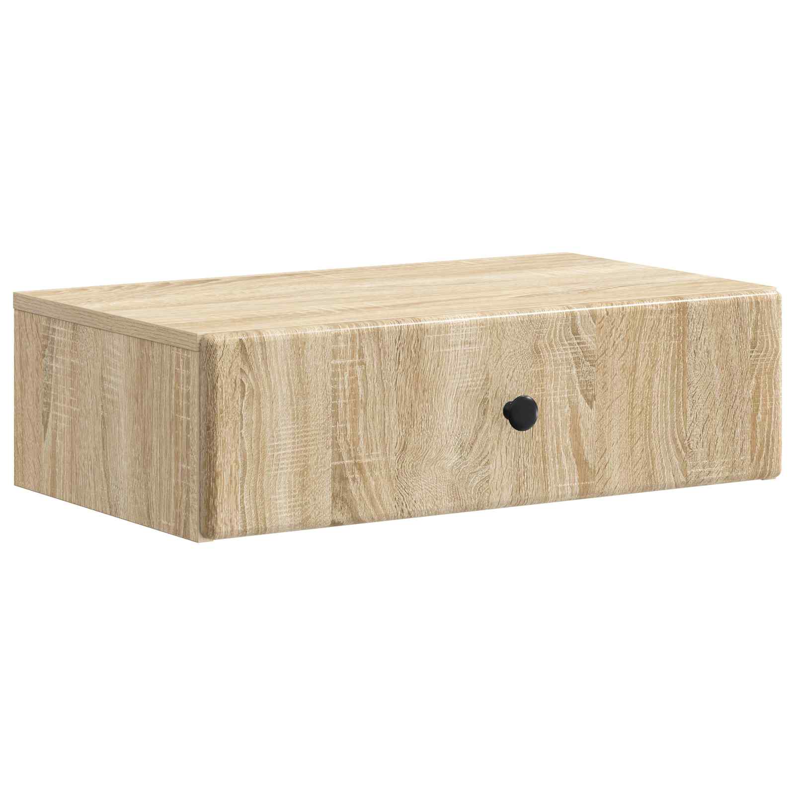 Tavolino da Parete Laterale Rovere Sonoma 59 x 34,5 x 17 cm