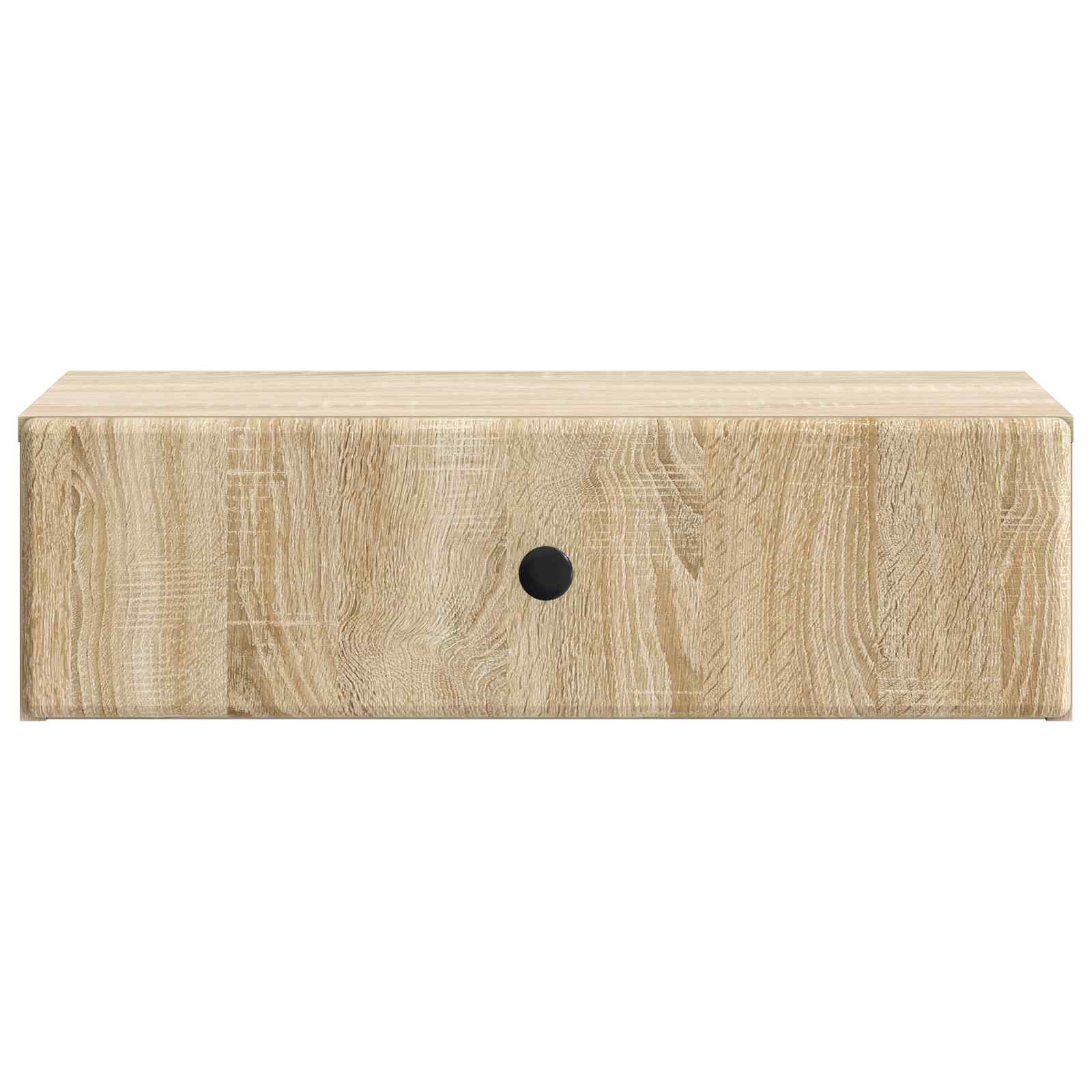 Tavolino da Parete Laterale Rovere Sonoma 59 x 34,5 x 17 cm