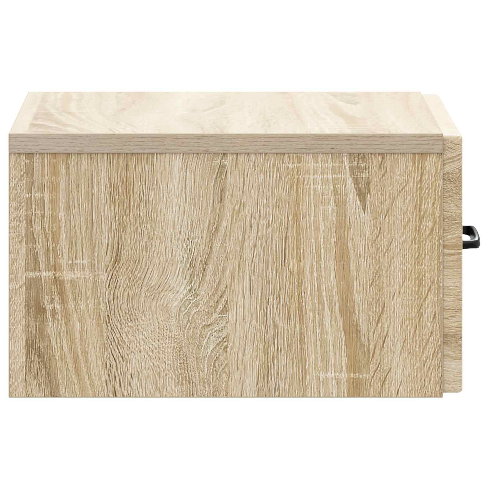 Tavolino da Parete Laterale Rovere Sonoma 59 x 34,5 x 17 cm