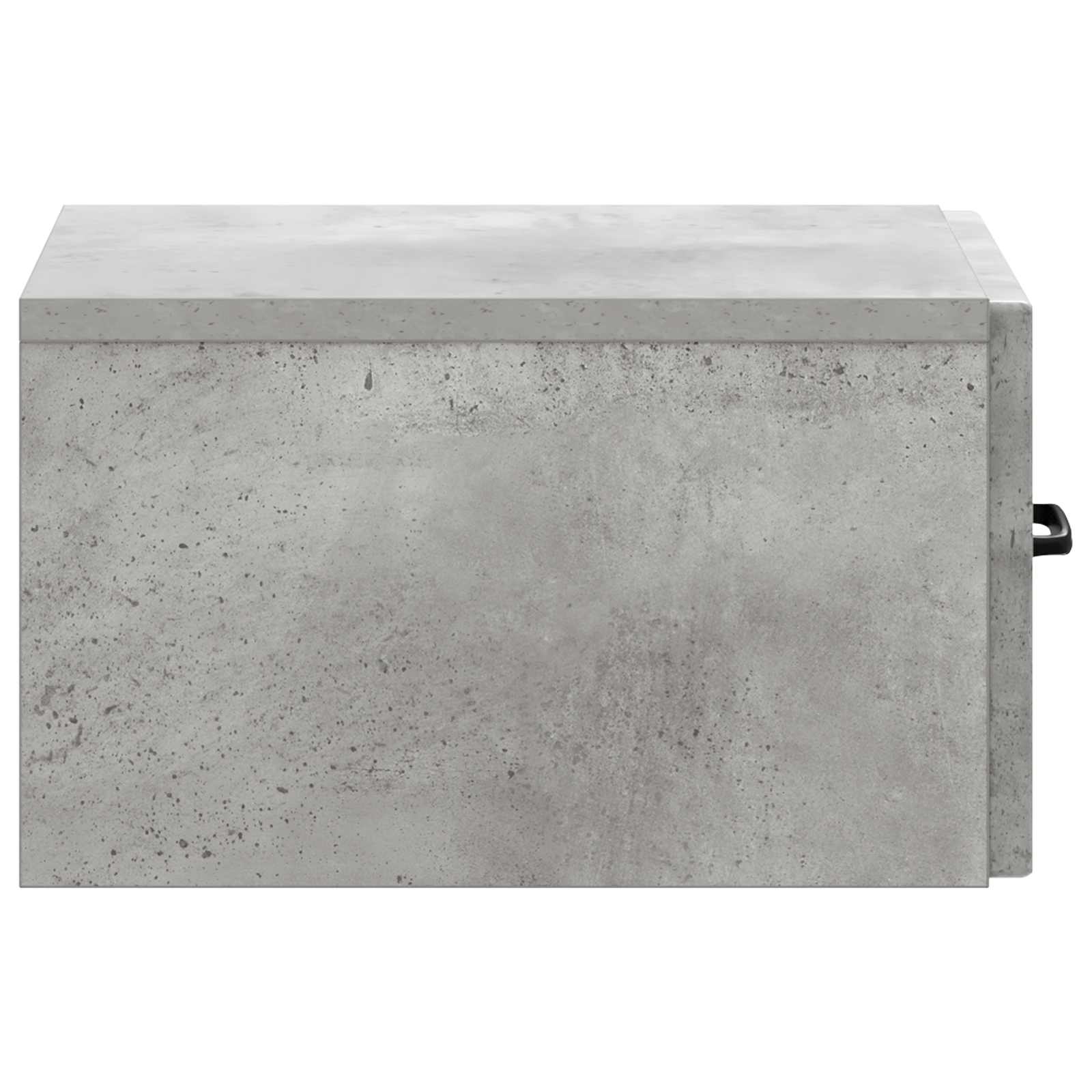Tavolino da Parete Laterale Grigio Cemento 59 x 34,5 x 17 cm