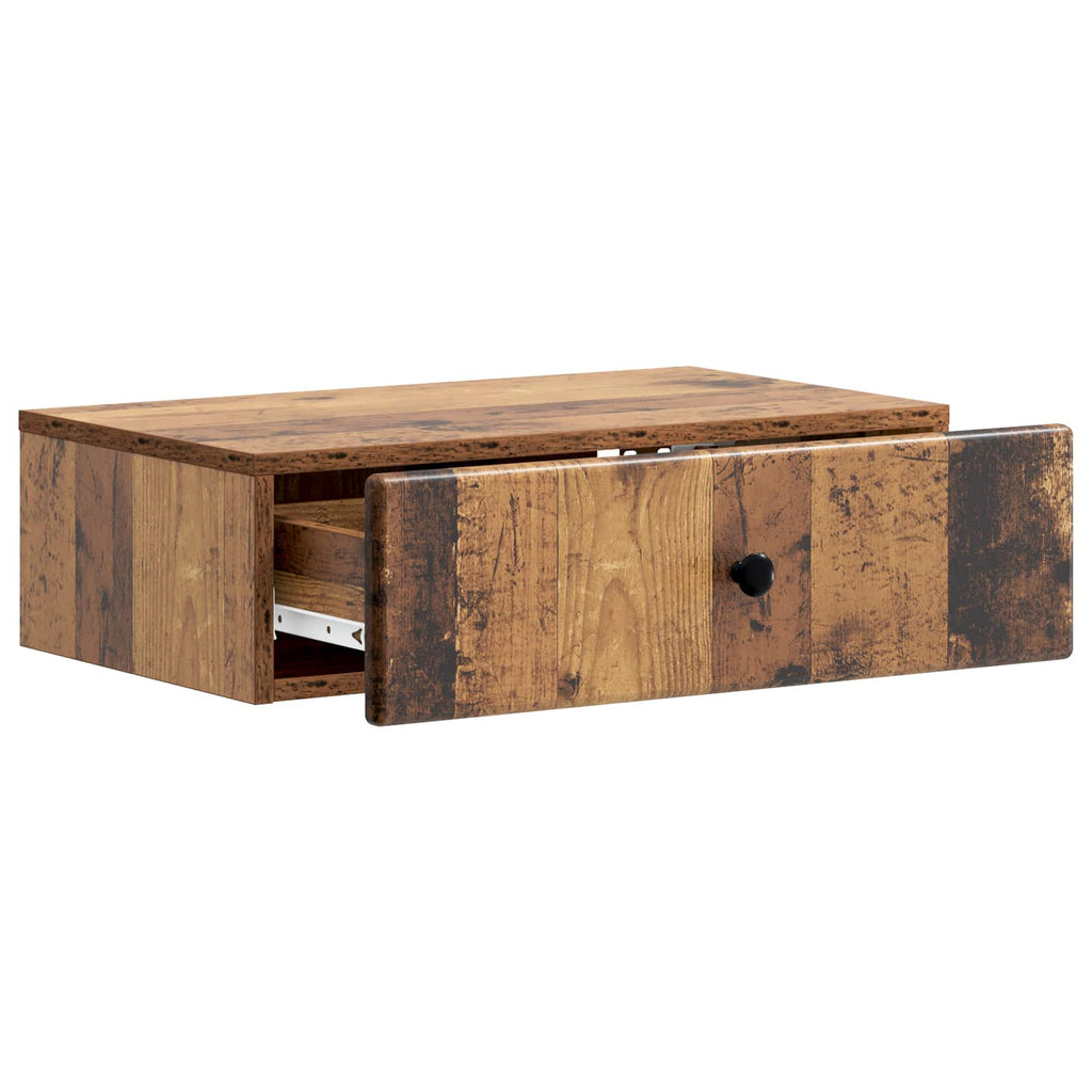 Tavolino da Parete Laterale Legno antico 59 x 34,5 x 17 cm