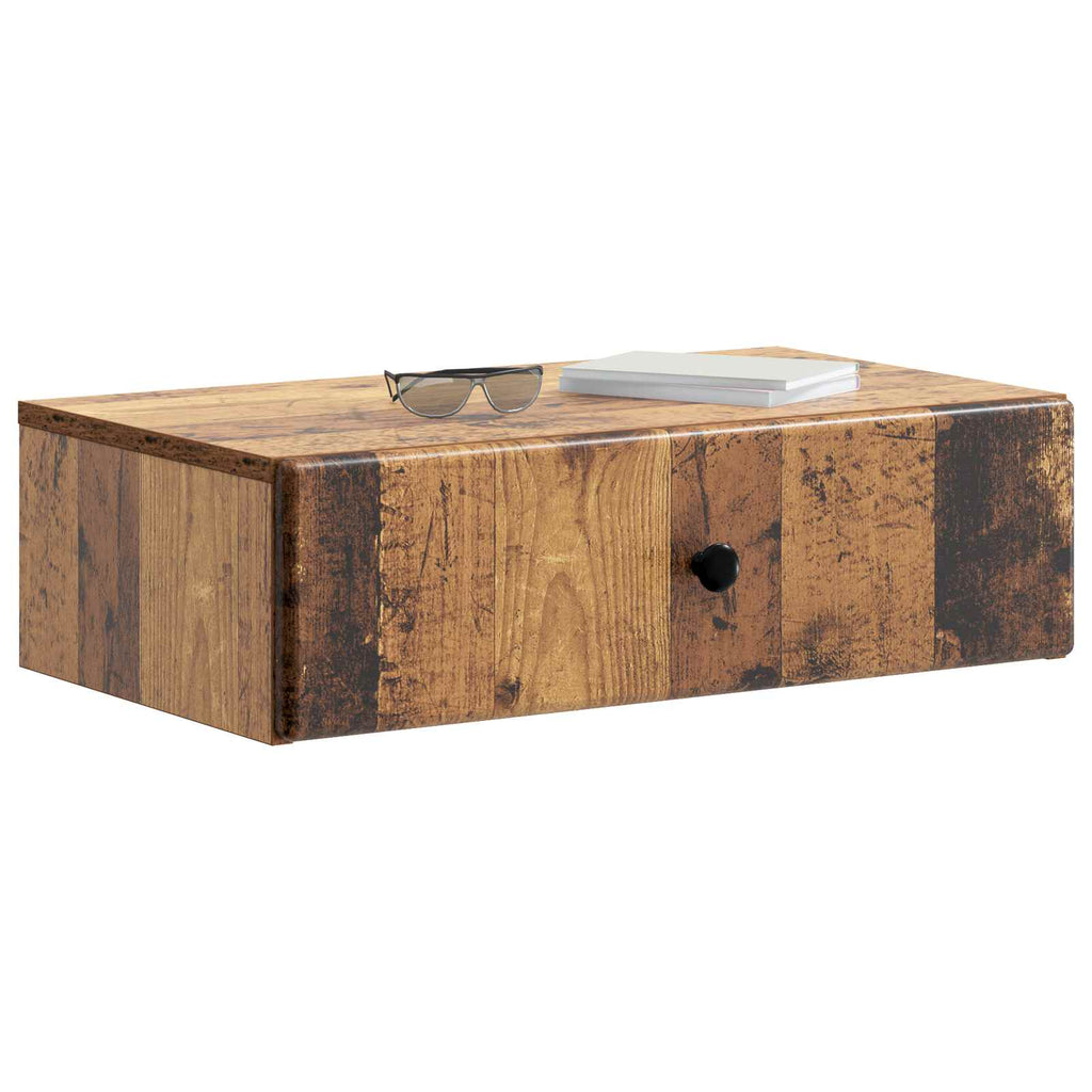 Tavolino da Parete Laterale Legno antico 59 x 34,5 x 17 cm