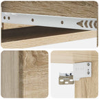 Tavolino da Parete Laterale Rovere Sonoma 87,5 x 34,5 x 17 cm