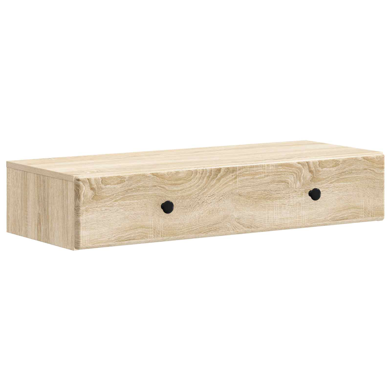 Tavolino da Parete Laterale Rovere Sonoma 87,5 x 34,5 x 17 cm