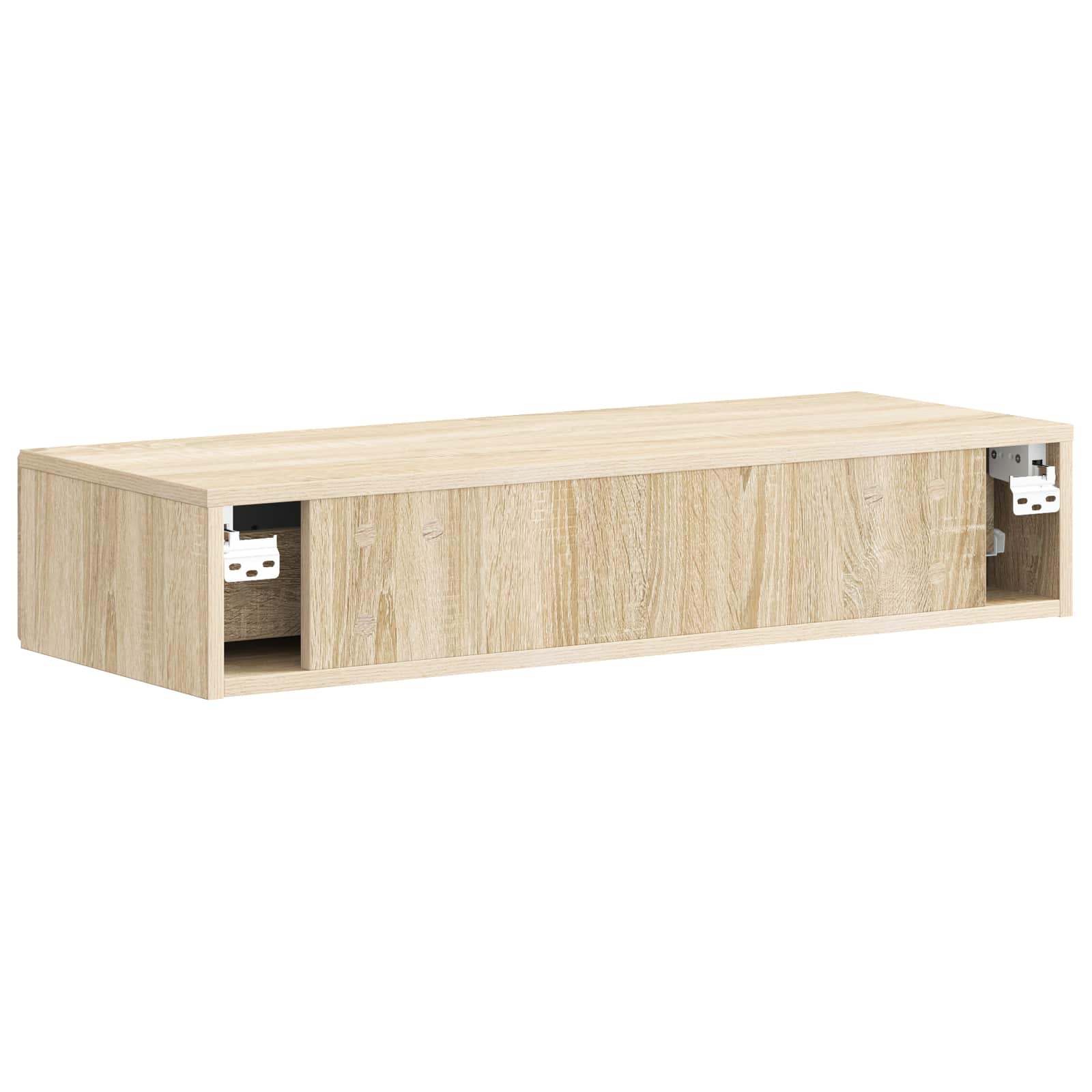 Tavolino da Parete Laterale Rovere Sonoma 87,5 x 34,5 x 17 cm