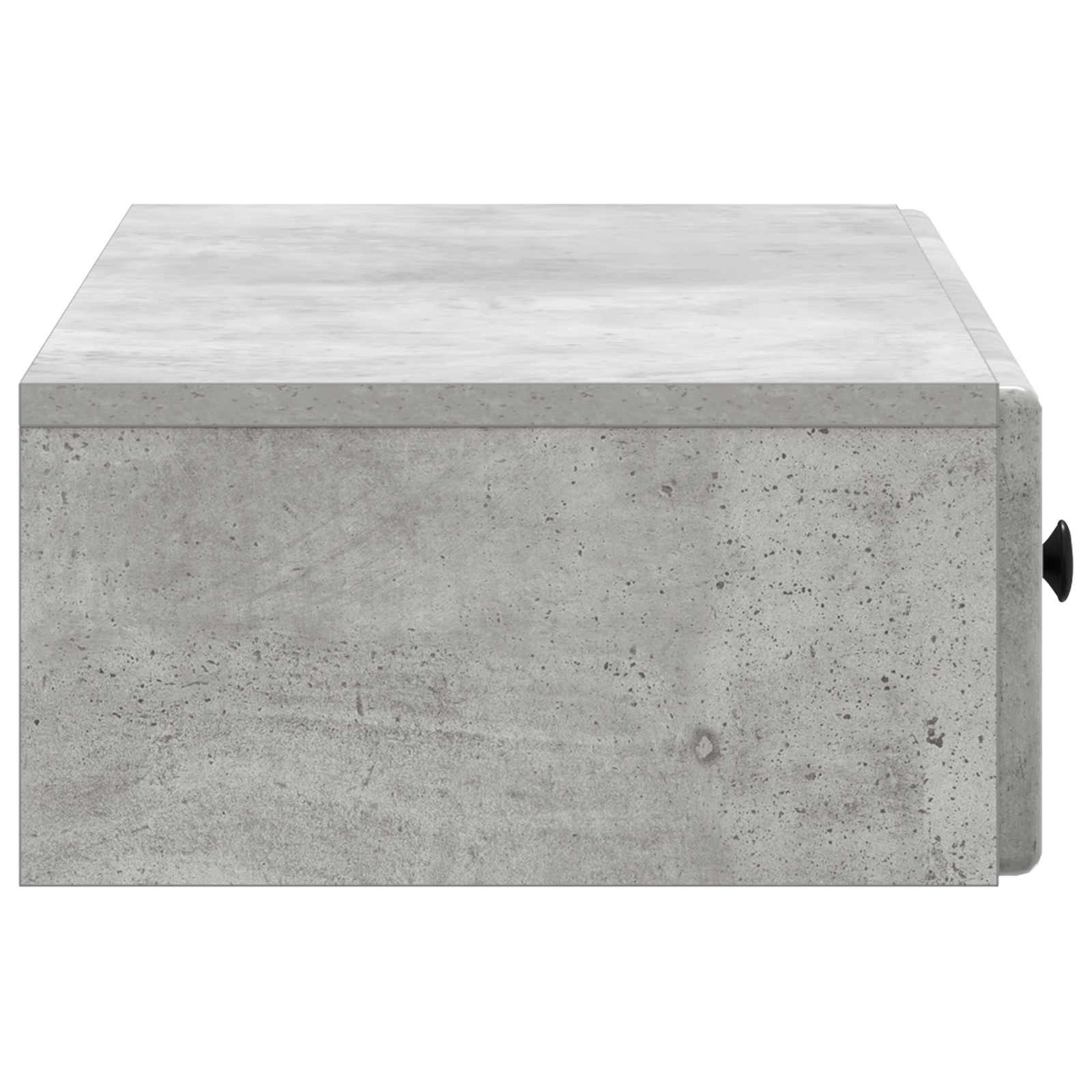 Tavolino da Parete Laterale Grigio Cemento 87,5 x 34,5 x 17 cm