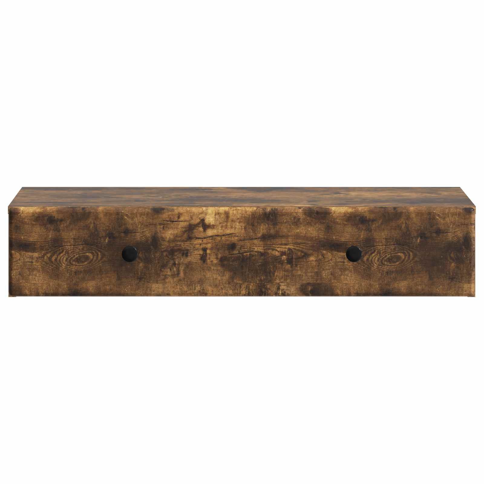 Tavolino da Parete Laterale Rovere Fumo 87,5 x 34,5 x 17 cm