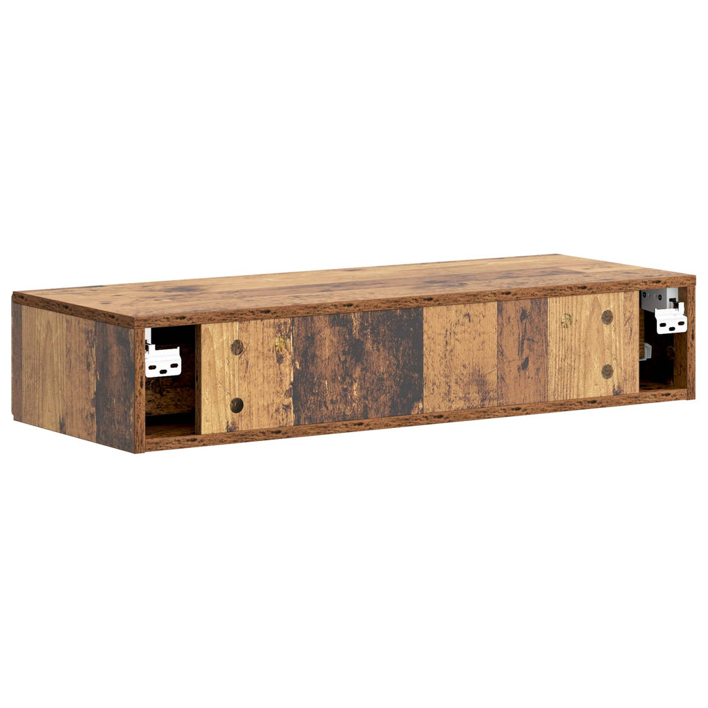 Tavolino da Parete Laterale Legno antico 87,5 x 34,5 x 17 cm