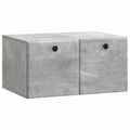 Mobile Porta TV da Muro 59,5 x 41 x 30 cm Grigio Cemento