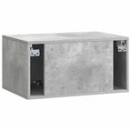 Mobile Porta TV da Muro 59,5 x 41 x 30 cm Grigio Cemento