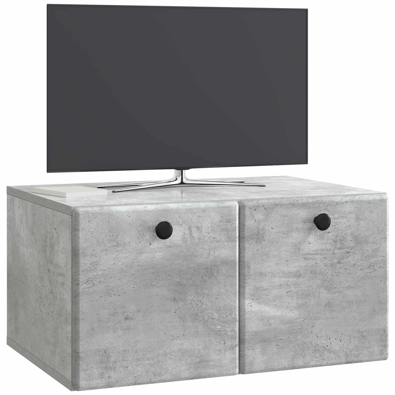 Mobile Porta TV da Muro 59,5 x 41 x 30 cm Grigio Cemento