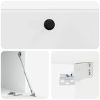 Mobile Porta TV da Muro 59,5 x 41 x 30 cm Bianco Lucido