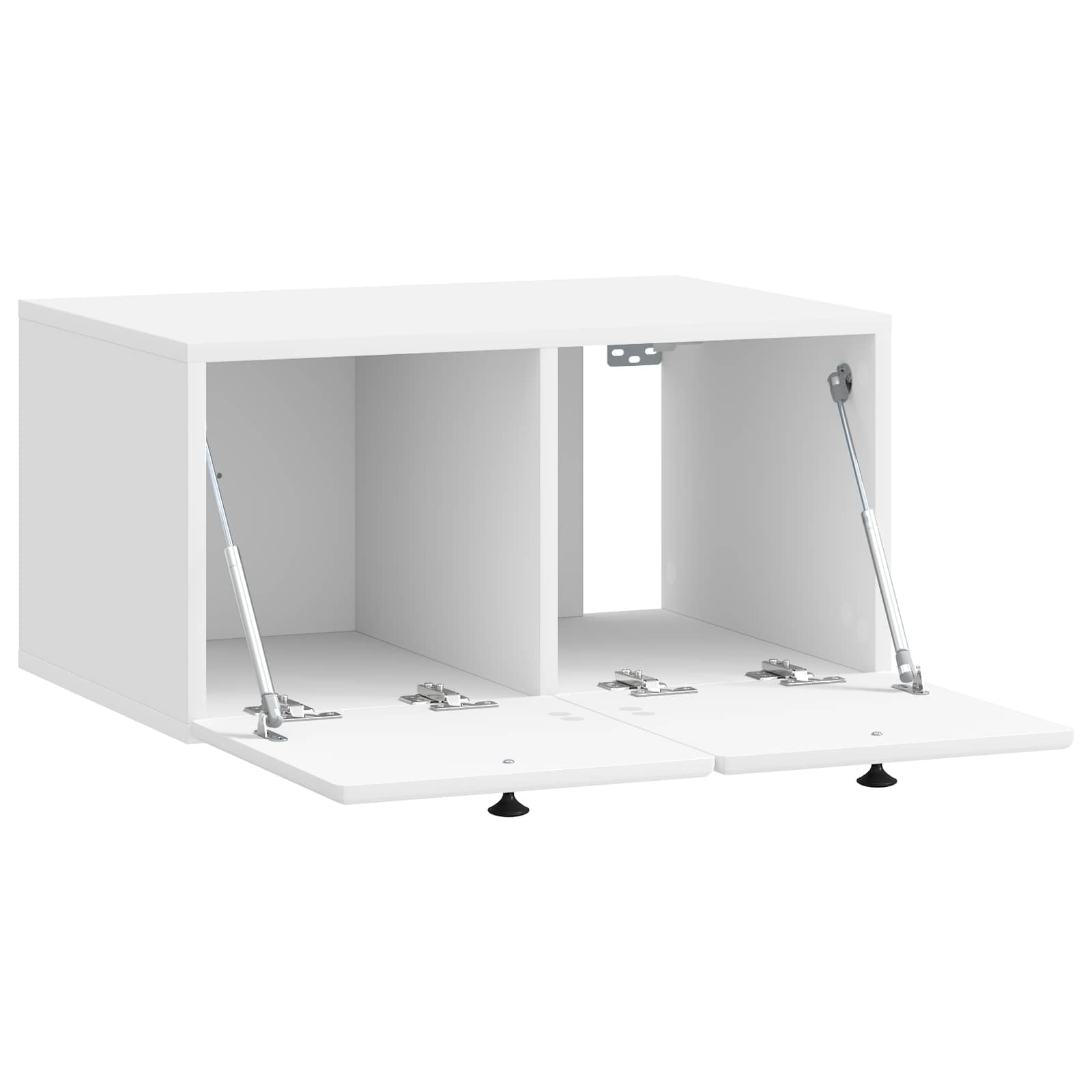 Mobile Porta TV da Muro 59,5 x 41 x 30 cm Bianco Lucido