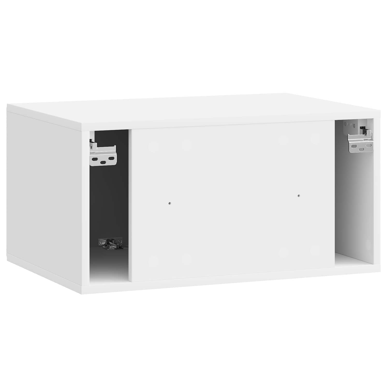 Mobile Porta TV da Muro 59,5 x 41 x 30 cm Bianco Lucido