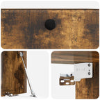 Mobile Porta TV da Muro 59,5 x 41 x 30 cm Rovere Fumo