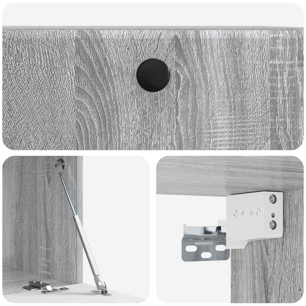 Mobile Porta TV da Muro 59,5 x 41 x 30 cm Sonoma grigio
