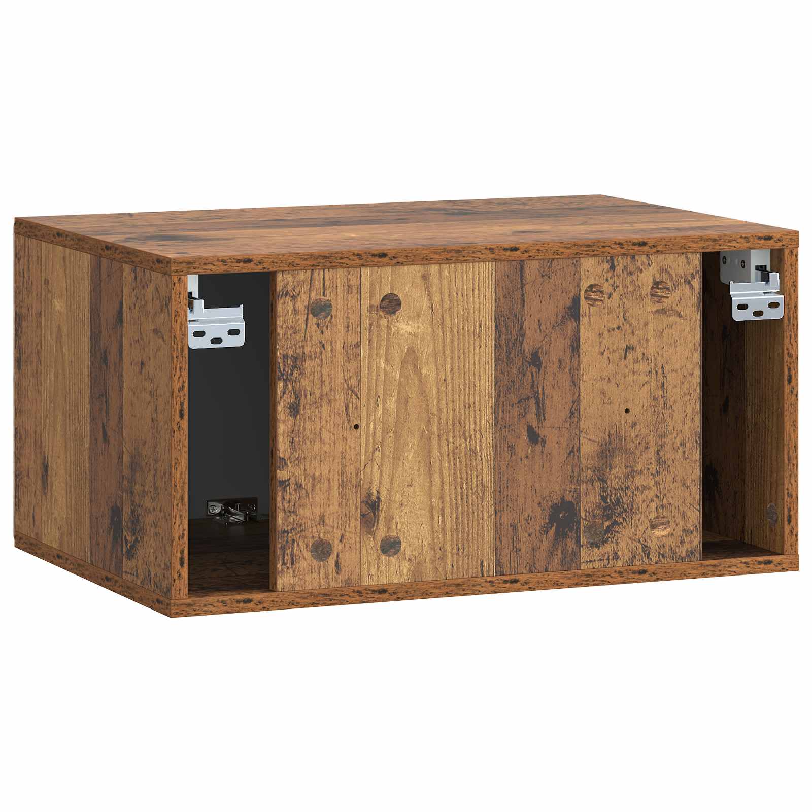 Mobile Porta TV da Muro 59,5 x 41 x 30 cm Legno antico