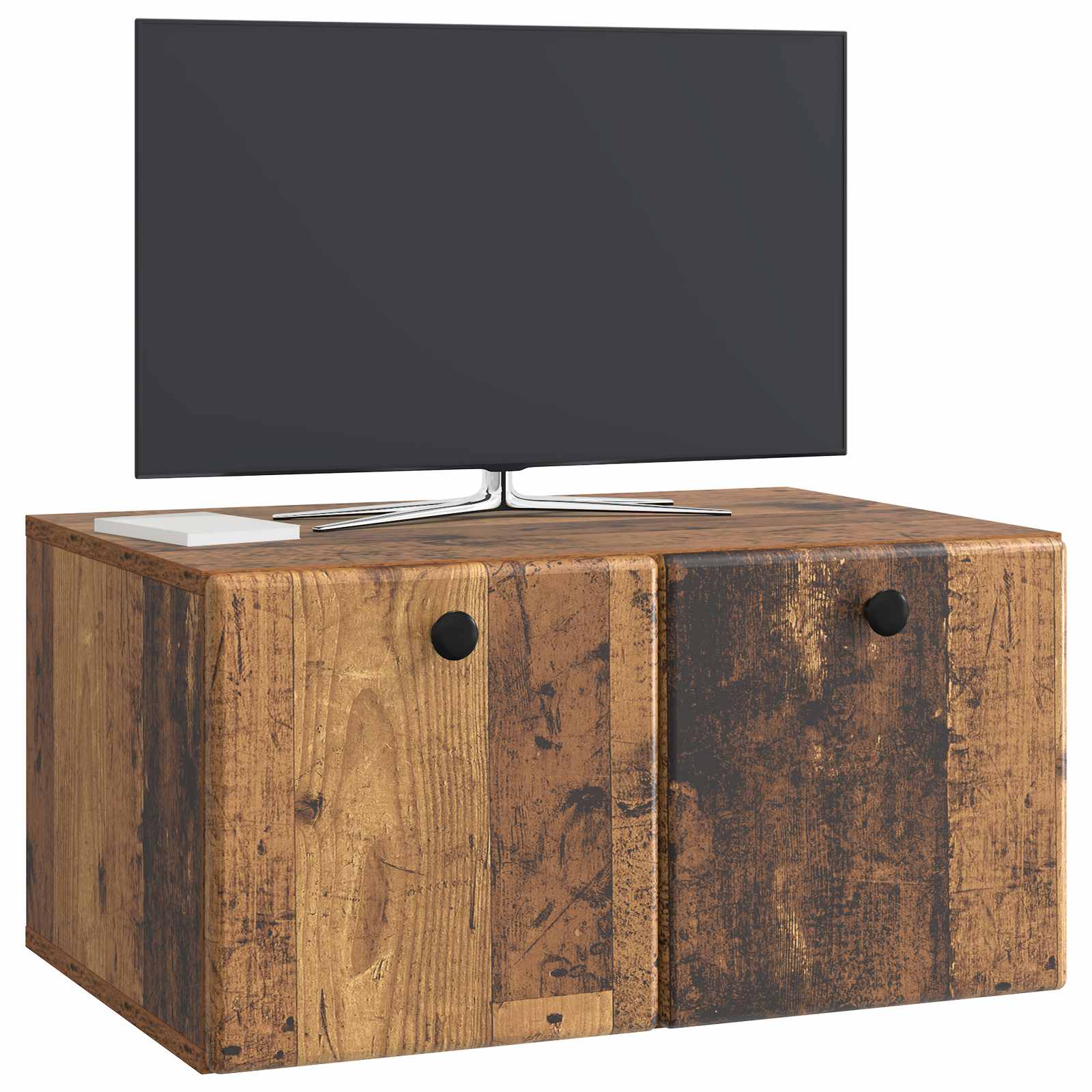 Mobile Porta TV da Muro 59,5 x 41 x 30 cm Legno antico