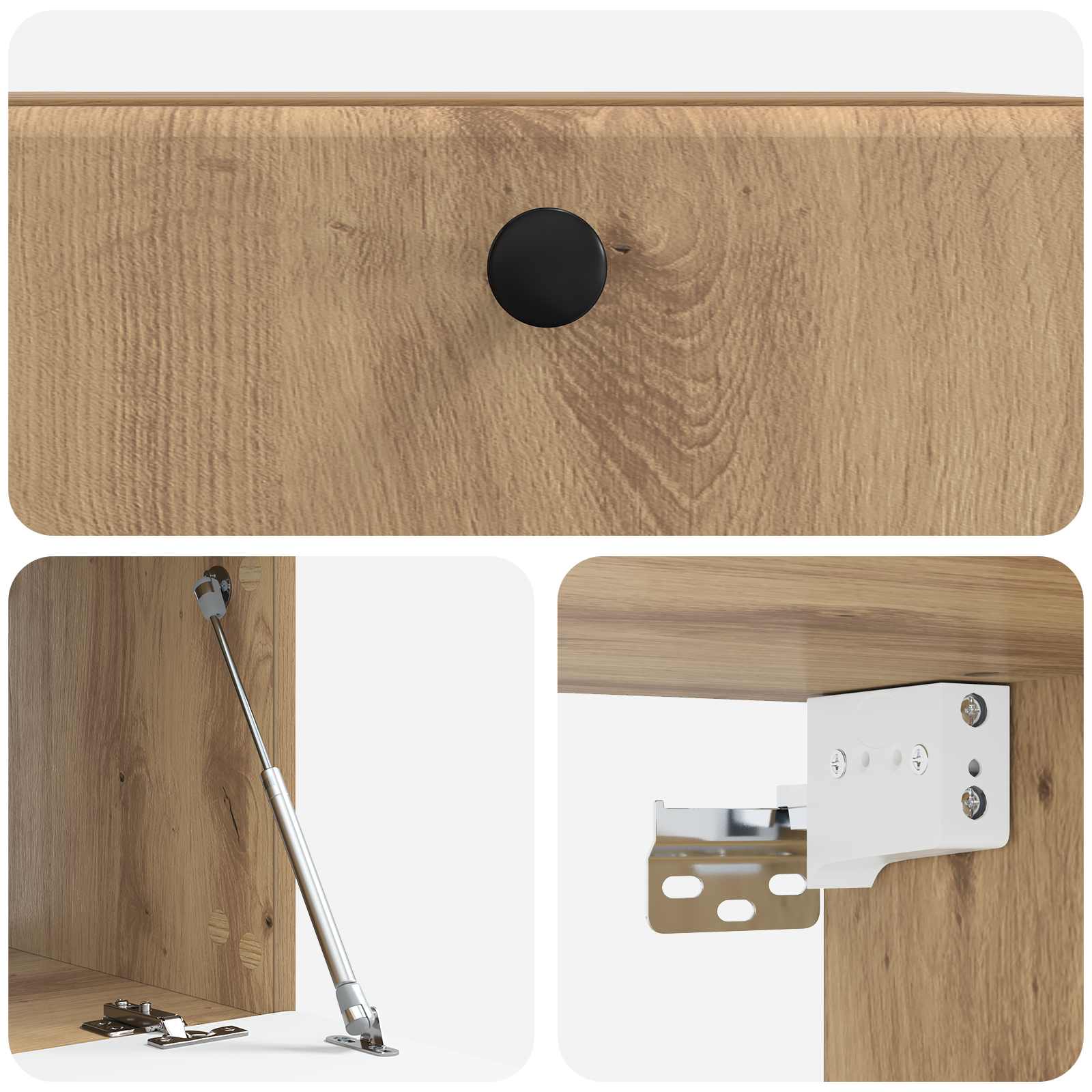 Mobile Porta TV da Muro 59,5 x 41 x 30 cm Rovere Artigianale