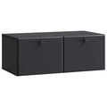Mobile Porta TV da Muro 78,5 x 41 x 30 cm Nero