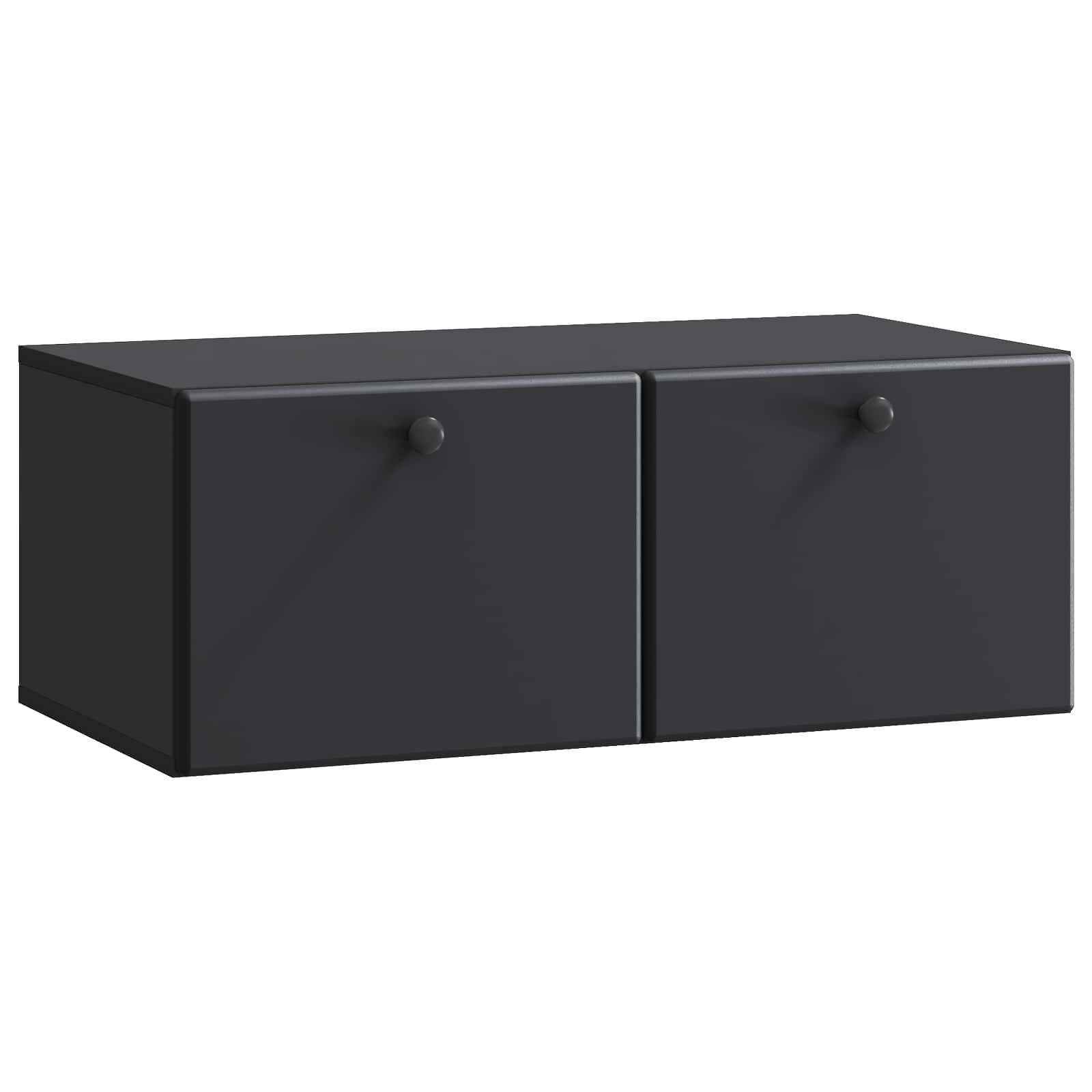 Mobile Porta TV da Muro 78,5 x 41 x 30 cm Nero
