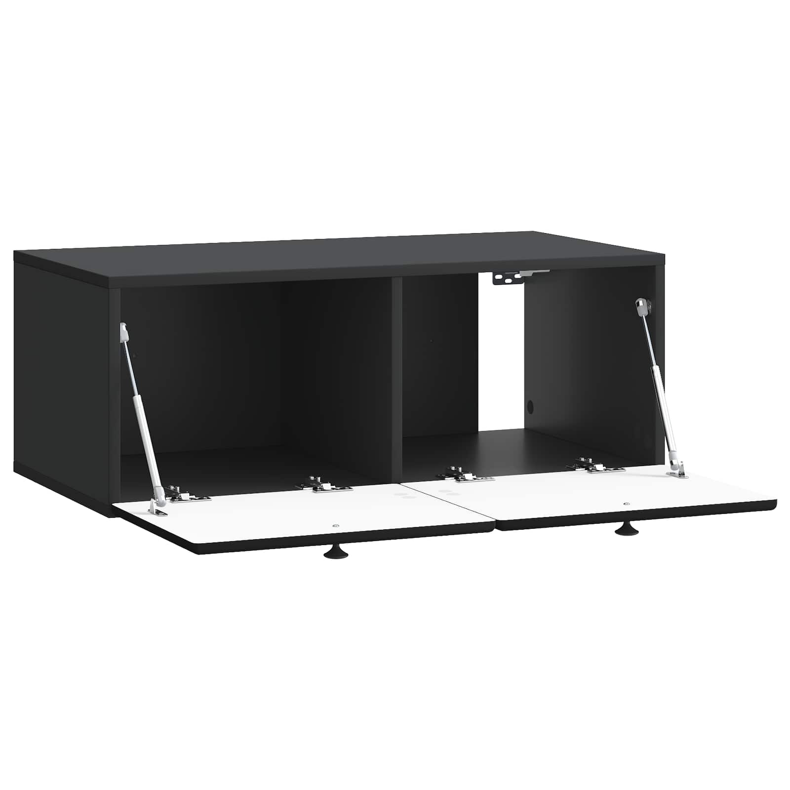 Mobile Porta TV da Muro 78,5 x 41 x 30 cm Nero