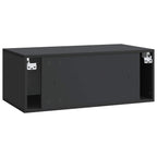 Mobile Porta TV da Muro 78,5 x 41 x 30 cm Nero