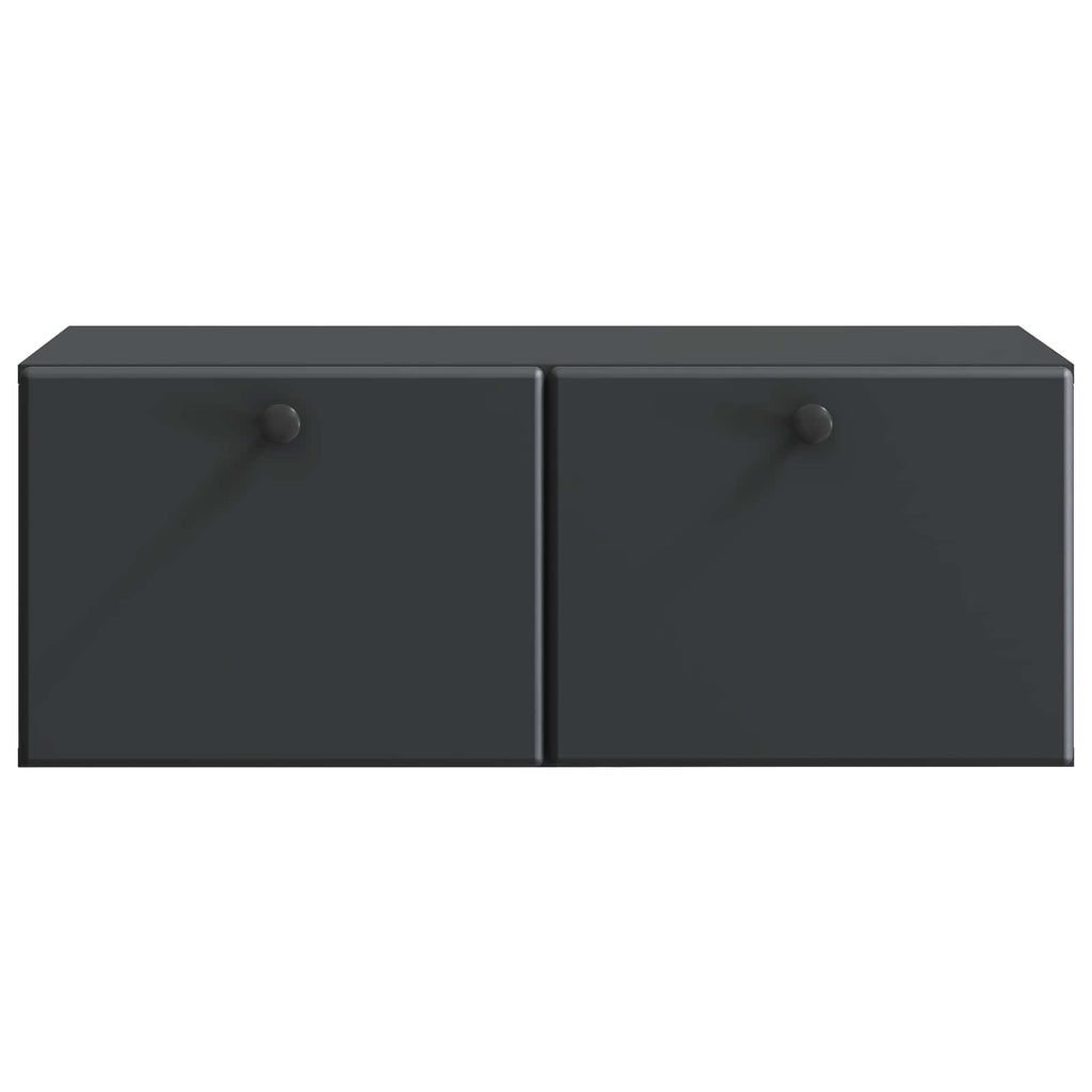 Mobile Porta TV da Muro 78,5 x 41 x 30 cm Nero