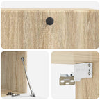 Mobile Porta TV da Muro 78,5 x 41 x 30 cm Rovere Sonoma