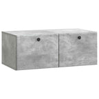 Mobile Porta TV da Muro 78,5 x 41 x 30 cm Grigio Cemento